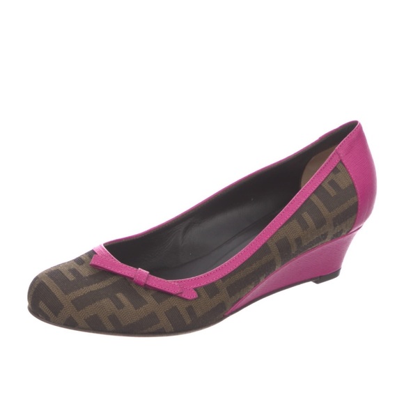 FENDI FF Logo Wedges - Picture 4 of 16